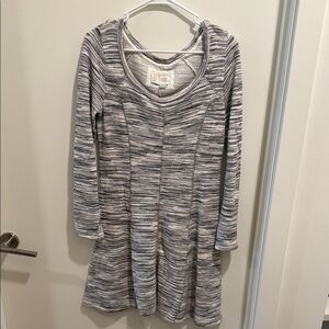 Casual Asymmetrical Gray Dress